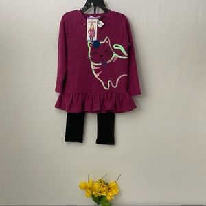 Flapdoodles girl’s 2-piece set,NWT